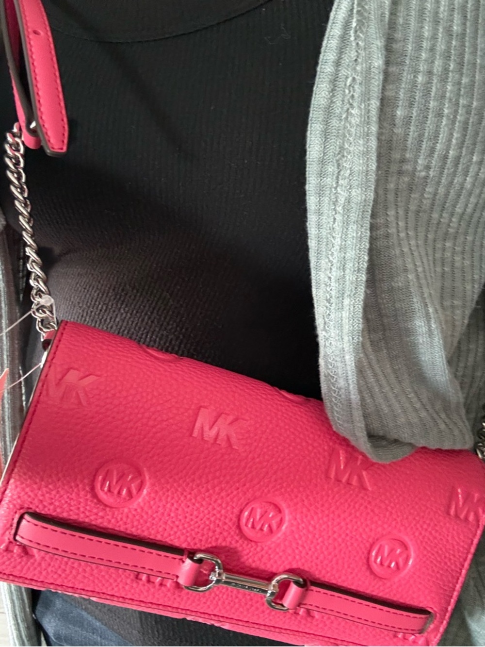 Pink Crossbody Wallet Purse - Women's Shoulder Bag - Picture 8 of 12